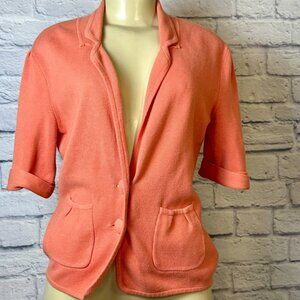 Austin Reed Coral Knit Blazer Jacket - Size S
